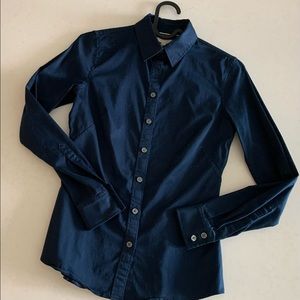 Banana Republic Tailored Shirt - Size 0 Navy